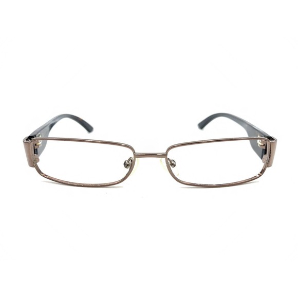 Gucci Brown Copper Rectangle Eyeglasses Frames 53-15 135 Italy Designer Fashion - Picture 6 of 12